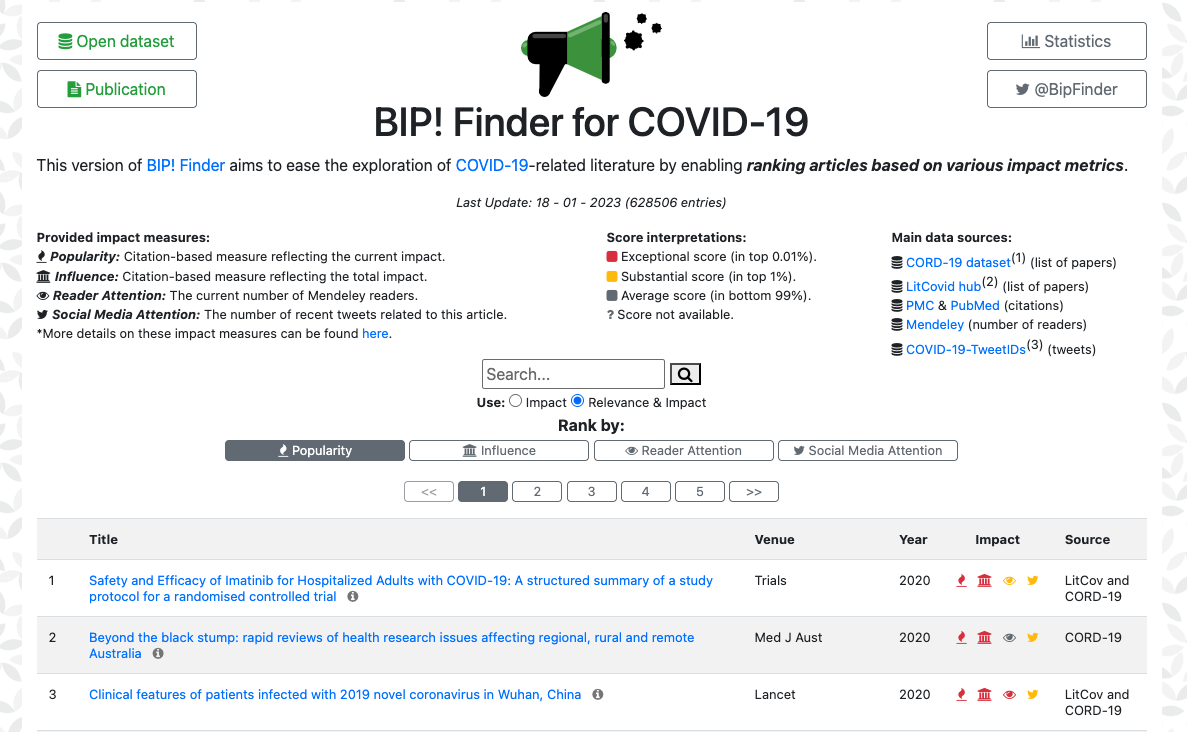 Screenshot of Bip4Covid